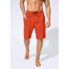 imageMens Swim Trunks Quick Dry Board Shorts with Zipper Pockets Beach Shorts Bathing Suits for Men  No Mesh LinerOrange