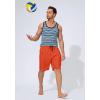 imageMens Swim Trunks Quick Dry Board Shorts with Zipper Pockets Beach Shorts Bathing Suits for Men  No Mesh LinerOrange