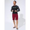 imageMens Swim Trunks Quick Dry Board Shorts with Zipper Pockets Beach Shorts Bathing Suits for Men  No Mesh LinerRed
