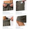 imageMens Swim Trunks Quick Dry Board Shorts with Zipper Pockets Beach Shorts Bathing Suits for Men  No Mesh LinerSlate Green