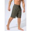 imageMens Swim Trunks Quick Dry Board Shorts with Zipper Pockets Beach Shorts Bathing Suits for Men  No Mesh LinerSlate Green