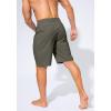 imageMens Swim Trunks Quick Dry Board Shorts with Zipper Pockets Beach Shorts Bathing Suits for Men  No Mesh LinerSlate Green