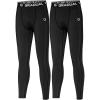 imageG Gradual Boys Compression Pants Youth Thermal Base Layer Fleece Tights Sports Basketball Leggings for Boys2 Pack BlackBlack