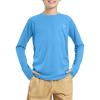 imageG Gradual Boys Rash Guard UPF 50 Sun Protection Shirt Quick Dry Long Sleeve Swim Shirts Lightweight SPF Youth Fishing Shirt01sky Blue