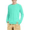 imageG Gradual Boys Rash Guard UPF 50 Sun Protection Shirt Quick Dry Long Sleeve Swim Shirts Lightweight SPF Youth Fishing Shirt03light Green