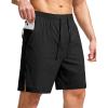 imageG Gradual Mens Swim Trunks Quick Dry Bathing Suit Beach Board Shorts for Men with Zipper Pockets and Mesh LiningBlack