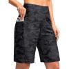 imageG Gradual Womens 9quot Long Swim Board Shorts with Pockets High Waisted Knee Length Beach Swimming Shorts for Women with LinerGrey Camo