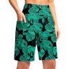 imageG Gradual Womens 9quot Long Swim Board Shorts with Pockets High Waisted Knee Length Beach Swimming Shorts for Women with LinerLeaf