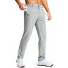 imageMens Golf Pants  30quot32quot34quot Slim Fit Stretch Lightweight Dress Pants for Men with Zipper Pockets Casual WorkHalo Grey