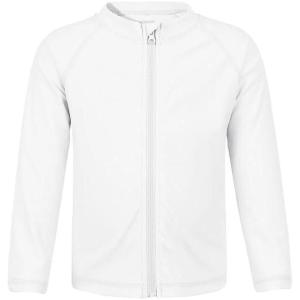 imageBoys Toddler Rash Guard Long Sleeve UPF 50 Sun Protection Lightweight Swim Shirt for Baby KidsAwhite