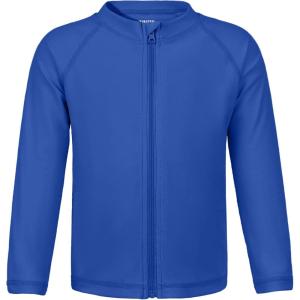 imageBoys Toddler Rash Guard Long Sleeve UPF 50 Sun Protection Lightweight Swim Shirt for Baby KidsNavy Blue