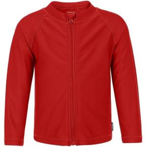 imageBoys Toddler Rash Guard Long Sleeve UPF 50 Sun Protection Lightweight Swim Shirt for Baby KidsRed