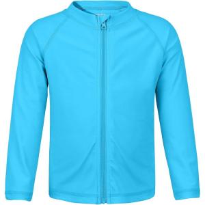 imageBoys Toddler Rash Guard Long Sleeve UPF 50 Sun Protection Lightweight Swim Shirt for Baby KidsSky Blue