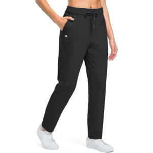 imageG Gradual Fleece Lined Pants Women 275quot29quot Golf Pants 3 Pockets Water Resistant Warm Sweatpants for Cold WeatherBlack