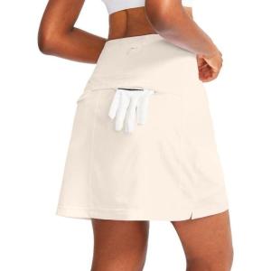 imageG Gradual Golf Skorts Skirts for Women with 5 Pockets Womens High Waisted Lightweight Athletic Skirt for Tennis RunningCbeige