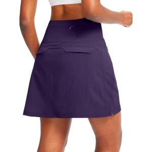 imageG Gradual Golf Skorts Skirts for Women with 5 Pockets Womens High Waisted Lightweight Athletic Skirt for Tennis RunningDark Purple