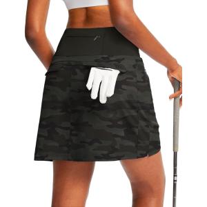 imageG Gradual Golf Skorts Skirts for Women with 5 Pockets Womens High Waisted Lightweight Athletic Skirt for Tennis RunningGreen Camo