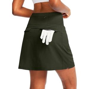 imageG Gradual Golf Skorts Skirts for Women with 5 Pockets Womens High Waisted Lightweight Athletic Skirt for Tennis RunningOlive