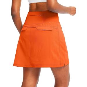imageG Gradual Golf Skorts Skirts for Women with 5 Pockets Womens High Waisted Lightweight Athletic Skirt for Tennis RunningOrange