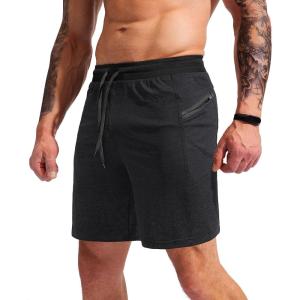 imageG Gradual Mens 7quot Athletic Gym Shorts Quick Dry Workout Running Shorts with Zipper Pockets