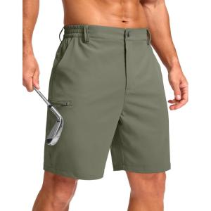 imageG Gradual Mens Casual Shorts 7quot 9quot Lightweight 4 Pockets Stretch QuickDry Summer Shorts for Golf Work Hiking TripsGrey Sage