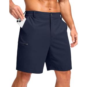 imageG Gradual Mens Casual Shorts 7quot 9quot Lightweight 4 Pockets Stretch QuickDry Summer Shorts for Golf Work Hiking TripsNavy