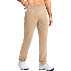 imageG Gradual Mens Golf Pants Stretch Dress Casual Pants 30quot32quot34quot Lightweight Work Travel Slacks for Men with 4 PocketsKhaki