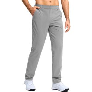 imageG Gradual Mens Golf Pants Stretch Dress Casual Pants 30quot32quot34quot Lightweight Work Travel Slacks for Men with 4 PocketsLight Grey