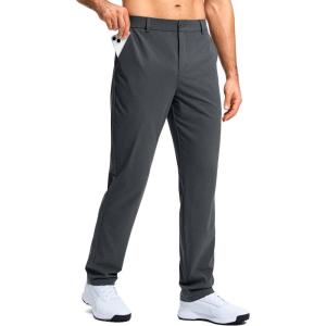 imageG Gradual Mens Golf Pants Stretch Dress Casual Pants 30quot32quot34quot Lightweight Work Travel Slacks for Men with 4 PocketsOil Grey