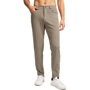 imageG Gradual Mens Stretch Golf Pants with 6 Pockets Slim Fit Dress Pants for Men Travel Casual WorkDusty Grey