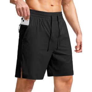 imageG Gradual Mens Swim Trunks Quick Dry Bathing Suit Beach Board Shorts for Men with Zipper Pockets and Mesh LiningBlack