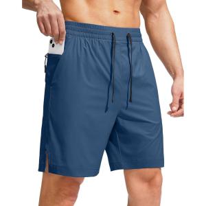 imageG Gradual Mens Swim Trunks Quick Dry Bathing Suit Beach Board Shorts for Men with Zipper Pockets and Mesh LiningDark Blue