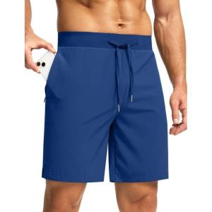 imageG Gradual Mens Workout Shorts with Zipper Pockets 7 Lightweight Quick Dry Athletic Gym Running Shorts for MenRoyal Blue