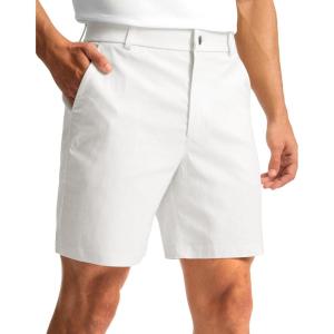 imageMens Golf Dress Shorts 7quot 9quot Stretch Casual Work Flat Front Shorts for Men with 3 Pockets Quick DryWhite