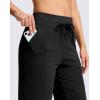 imageG GRADUAL Bermuda Shorts for Women with Pockets 10quot Knee Length Womens High Waisted Long Shorts for Walking Athletic WorkoutBlack