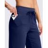imageG GRADUAL Bermuda Shorts for Women with Pockets 10quot Knee Length Womens High Waisted Long Shorts for Walking Athletic WorkoutDark Blue