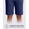 imageG GRADUAL Bermuda Shorts for Women with Pockets 10quot Knee Length Womens High Waisted Long Shorts for Walking Athletic WorkoutDark Blue