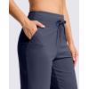 imageG GRADUAL Bermuda Shorts for Women with Pockets 10quot Knee Length Womens High Waisted Long Shorts for Walking Athletic WorkoutDusty Blue