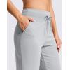 imageG GRADUAL Bermuda Shorts for Women with Pockets 10quot Knee Length Womens High Waisted Long Shorts for Walking Athletic WorkoutGull Grey