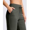 imageG GRADUAL Bermuda Shorts for Women with Pockets 10quot Knee Length Womens High Waisted Long Shorts for Walking Athletic WorkoutSage Green