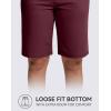 imageG GRADUAL Bermuda Shorts for Women with Pockets 10quot Knee Length Womens High Waisted Long Shorts for Walking Athletic WorkoutWine