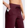 imageG GRADUAL Bermuda Shorts for Women with Pockets 10quot Knee Length Womens High Waisted Long Shorts for Walking Athletic WorkoutWine