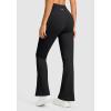 imageG Gradual Fleece Lined Leggings for Women No Front Seam High Waist Thermal Flare Pants with Pockets for Winter Hiking YogaBlack