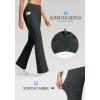 imageG Gradual Fleece Lined Leggings for Women No Front Seam High Waist Thermal Flare Pants with Pockets for Winter Hiking YogaDark Grey