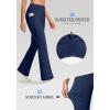 imageG Gradual Fleece Lined Leggings for Women No Front Seam High Waist Thermal Flare Pants with Pockets for Winter Hiking YogaNavy