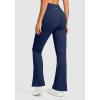 imageG Gradual Fleece Lined Leggings for Women No Front Seam High Waist Thermal Flare Pants with Pockets for Winter Hiking YogaNavy
