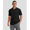 imageG Gradual Golf Shirts Short Sleeve Quick Dry Performance Moisture Wicking Collared Heather Polo Casual Athletic BusinessAblack