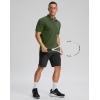 imageG Gradual Golf Shirts Short Sleeve Quick Dry Performance Moisture Wicking Collared Heather Polo Casual Athletic BusinessAdark Green