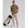 imageG Gradual Golf Shirts Short Sleeve Quick Dry Performance Moisture Wicking Collared Heather Polo Casual Athletic BusinessAkhaki