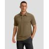 imageG Gradual Golf Shirts Short Sleeve Quick Dry Performance Moisture Wicking Collared Heather Polo Casual Athletic BusinessAkhaki
